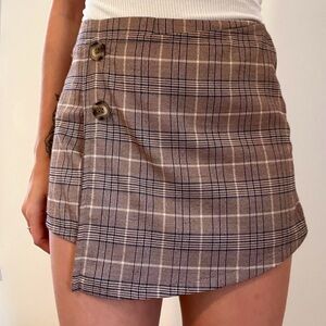Plaid Mini Skort
